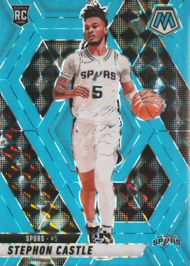 Stephon Castle 2024 Mosaic #236 Blue Fluorescent /75 Price Guide