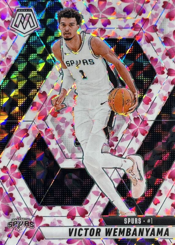 Victor Wembanyama 2024 Mosaic #31 Choice Cherry Blossom /20 RAW