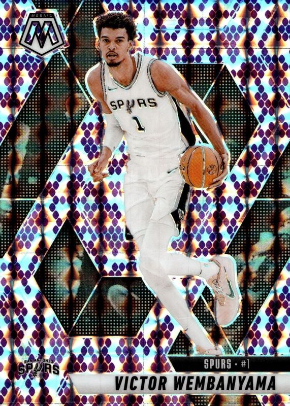 Victor Wembanyama 2024 Mosaic #31 Snakeskin Purple /24 RAW