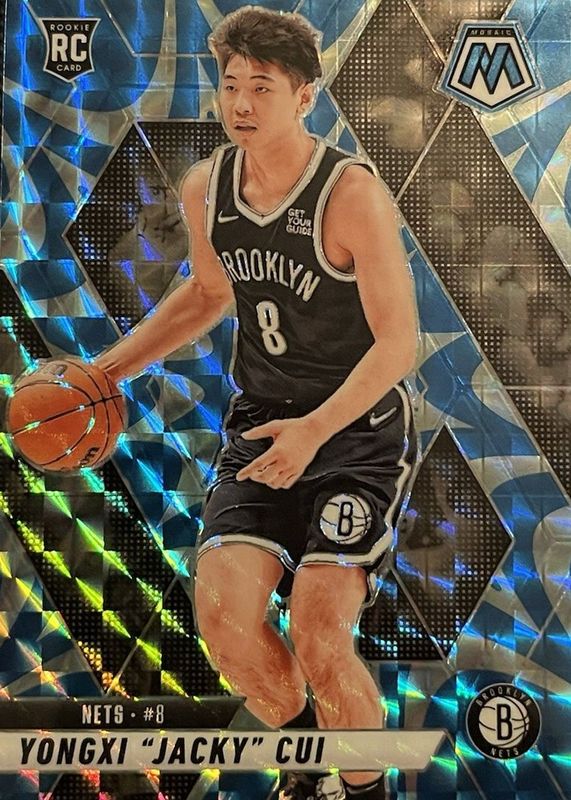 Yongxi "Jacky" Cui 2024 Mosaic #212 Reactive Blue Rookie RAW