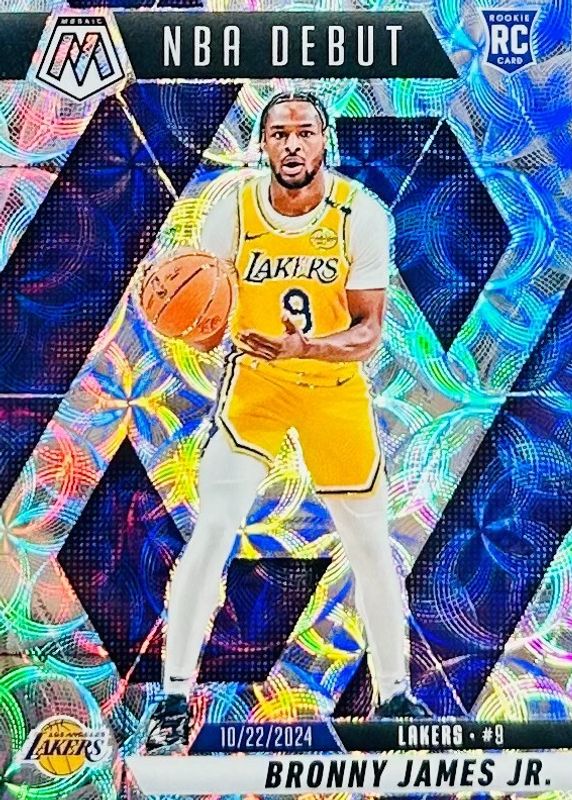 Bronny James Jr. 2024 Mosaic #262 NBA Debut - International Rookie RAW
