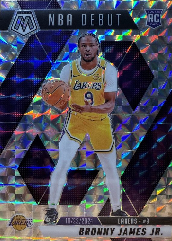 Bronny James Jr. 2024 Mosaic #262 NBA Debut - Mosaic Rookie RAW
