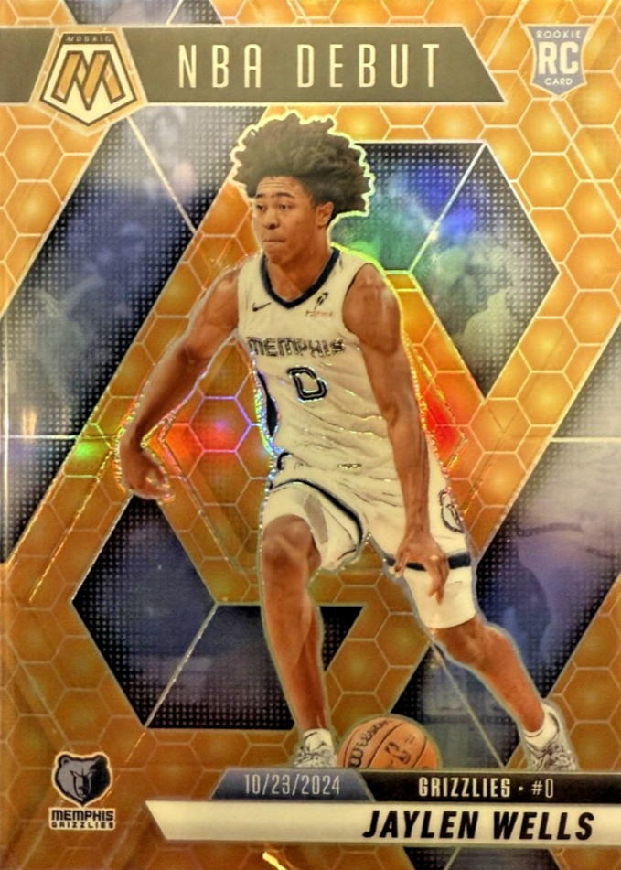 Jaylen Wells 2024 Mosaic #260 NBA Debut - Honeycomb /(SSP) Price