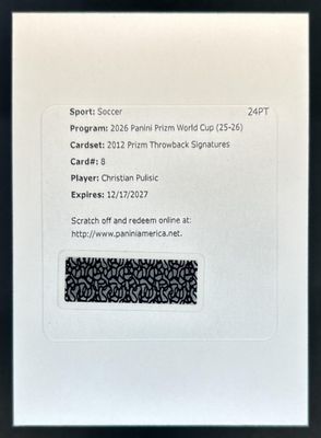 2026 Prizm World Cup #12-CP 2012 Throwback Signatures