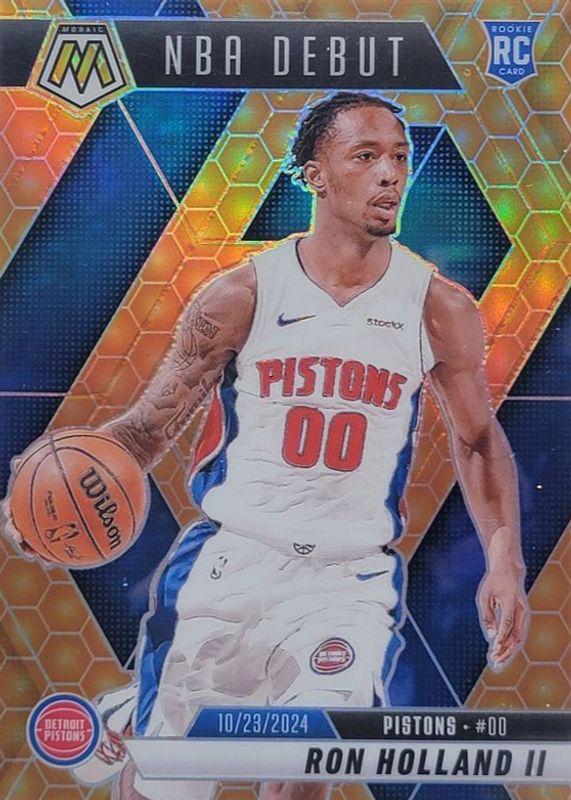 Ron Holland II 2024 Mosaic #258 NBA Debut - Honeycomb /(SSP) Rookie RAW