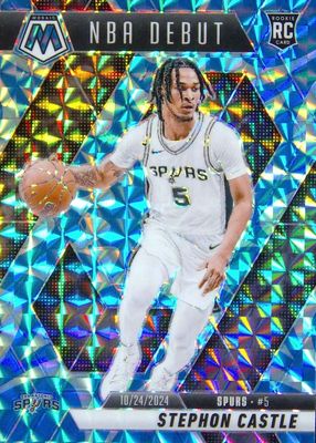 2024 Mosaic #267 NBA Debut - Reactive Blue