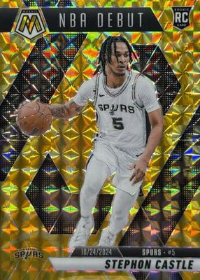 2024 Mosaic #267 NBA Debut - Reactive Yellow
