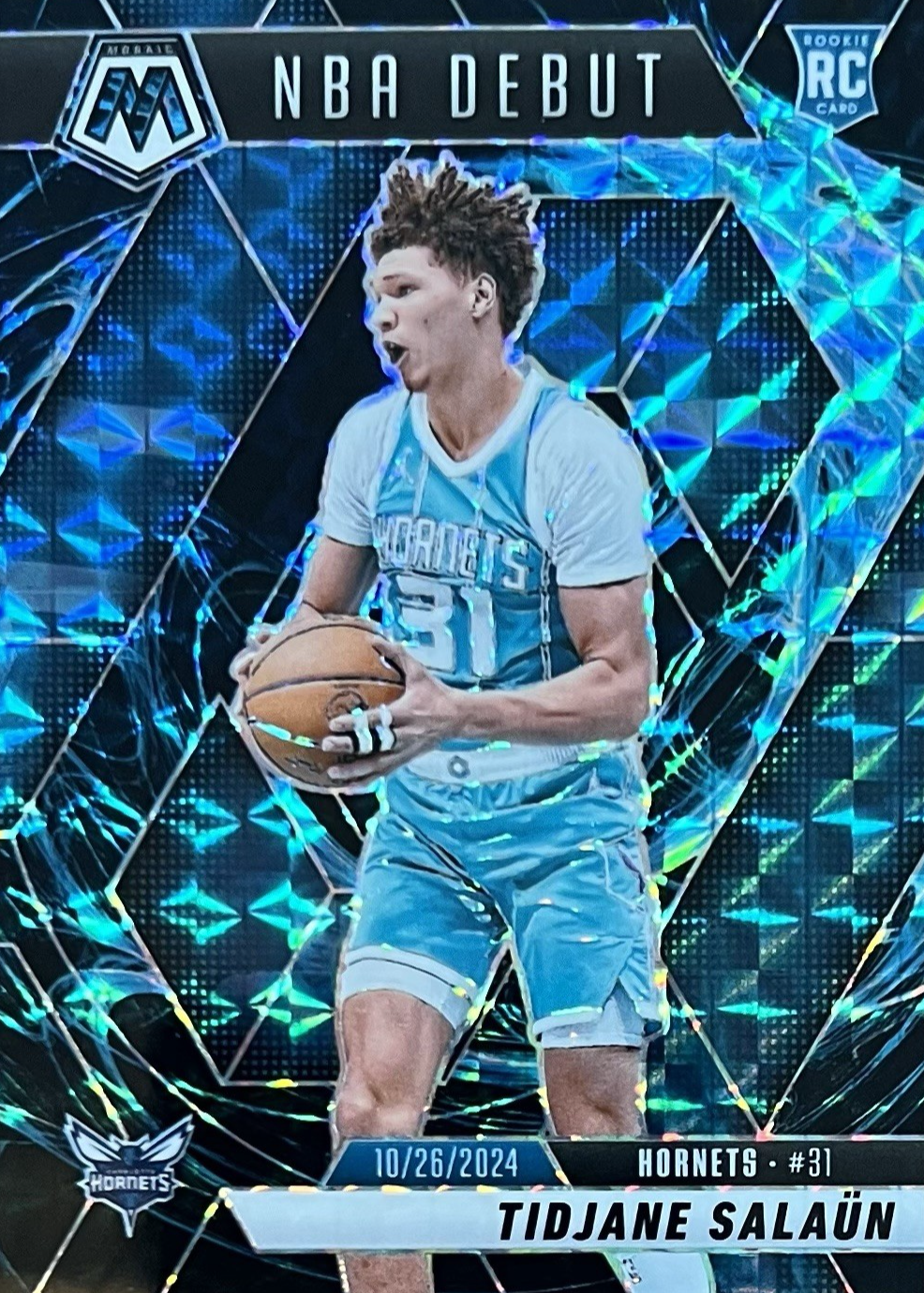 Tidjane Salaun 2024 Mosaic #268 NBA Debut - Genesis /(SSP) Price