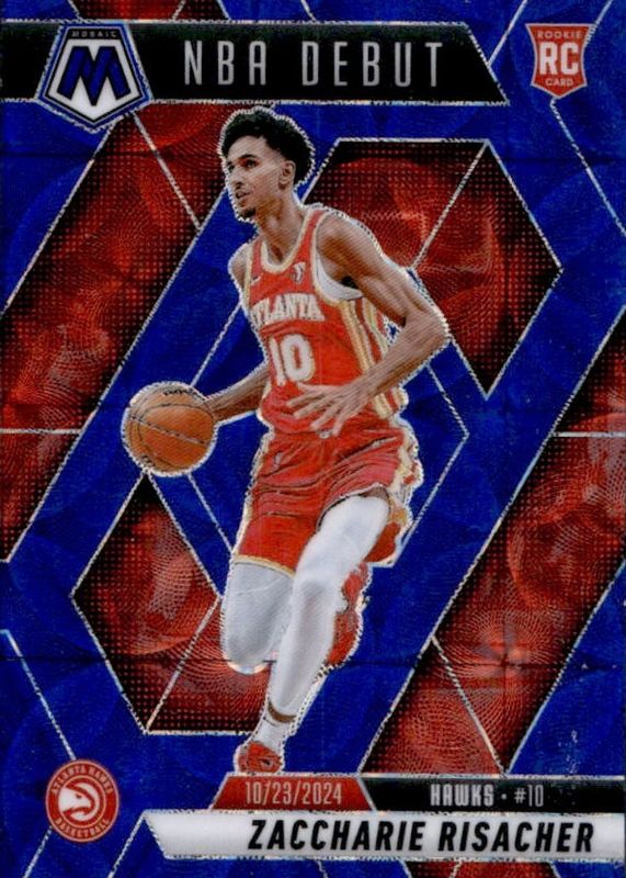 Zaccharie Risacher 2024 Mosaic #269 NBA Debut - International Blue
