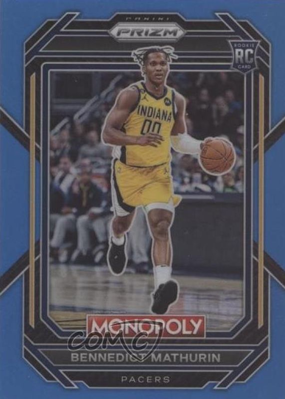 Bennedict Mathurin 2022 Prizm Monopoly #36 Boardwalk Blue /15 Rookie RAW
