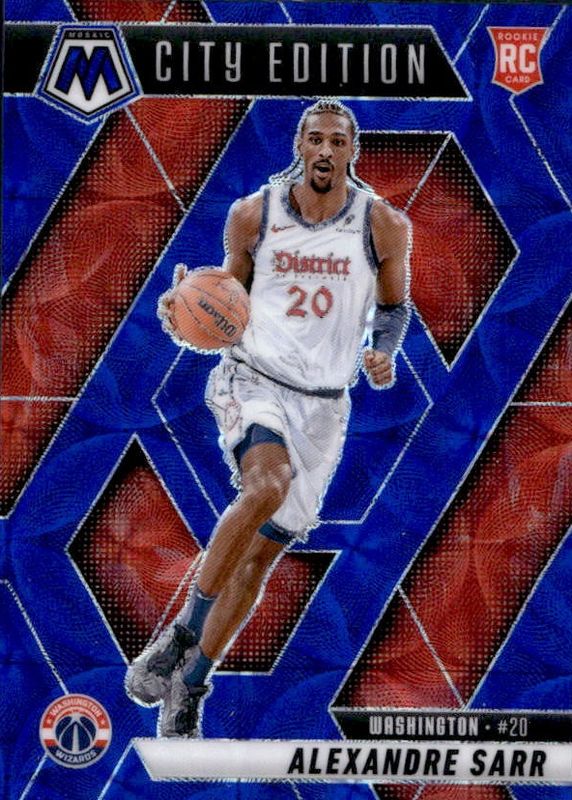 Alexandre Sarr 2024 Mosaic #278 City Edition - International Blue /35 Rookie RAW