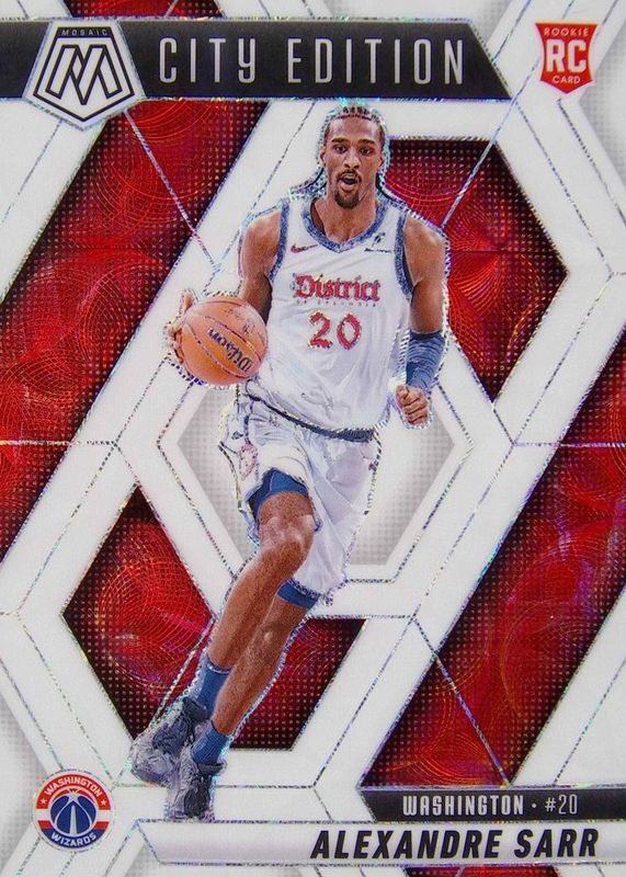 Alexandre Sarr 2024 Mosaic #278 City Edition - International White /25 Rookie RAW