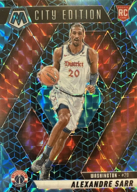 Alexandre Sarr 2024 Mosaic #278 City Edition - Spectris Blue FOTL /25 Rookie RAW