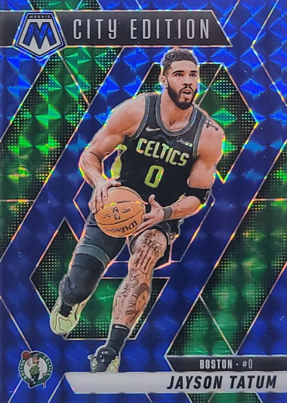Jayson Tatum 2024 Mosaic #287 City Edition - Blue /199 Price Guide