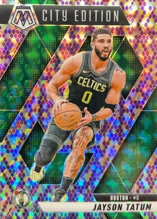 Jayson Tatum 2024 Mosaic #287 City Edition - Snakeskin