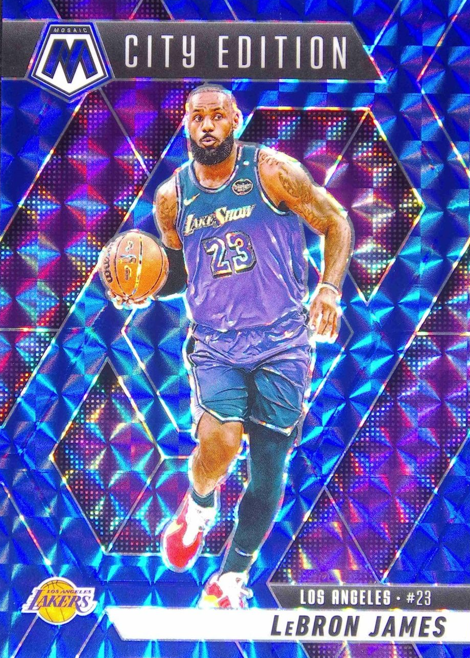 LeBron James 2024 Mosaic #286 City Edition - Blue /199 Price Guide
