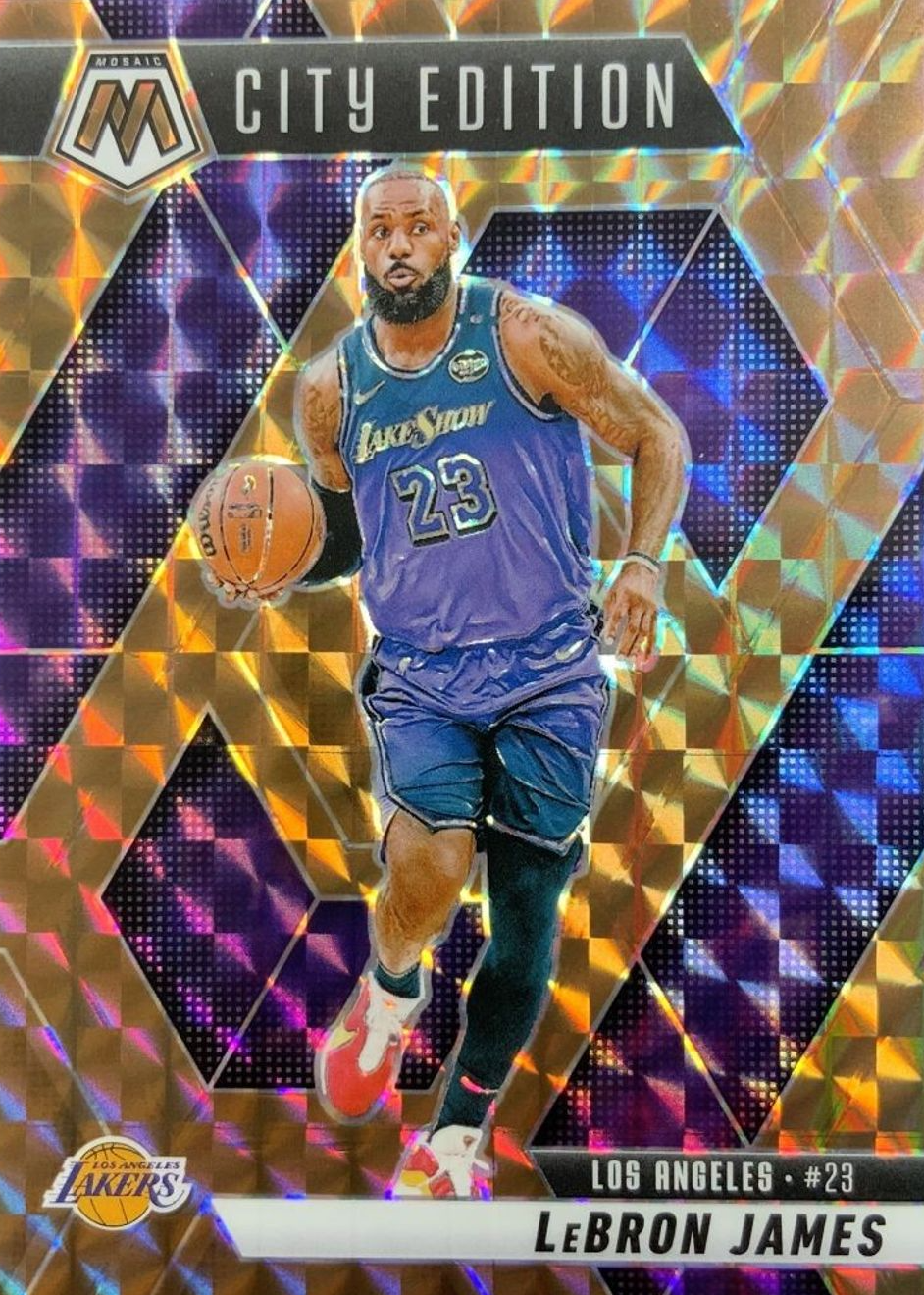LeBron James 2024 Mosaic #286 City Edition - Bronze /75 Price