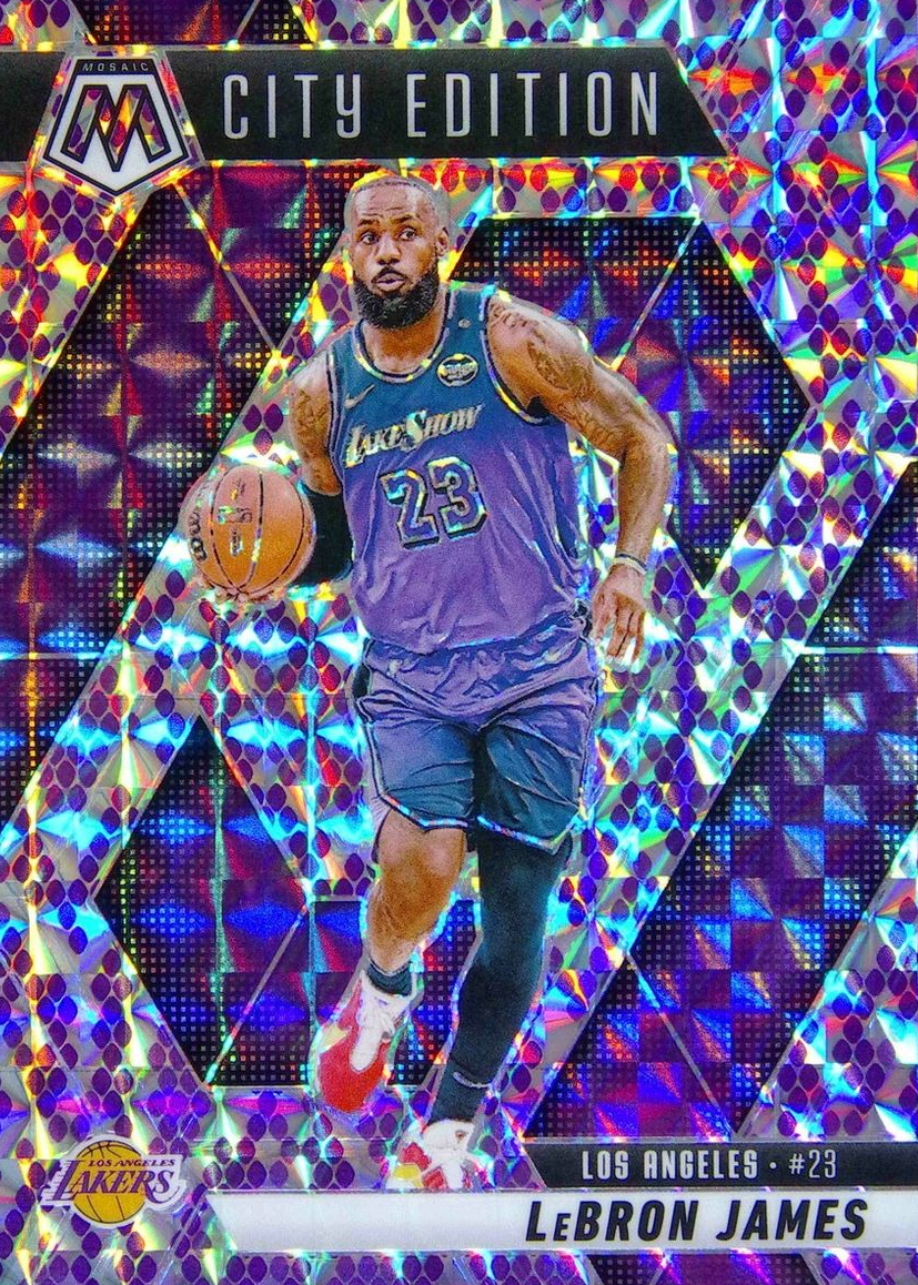 LeBron James 2024 Mosaic #286 City Edition - Snakeskin Purple /24