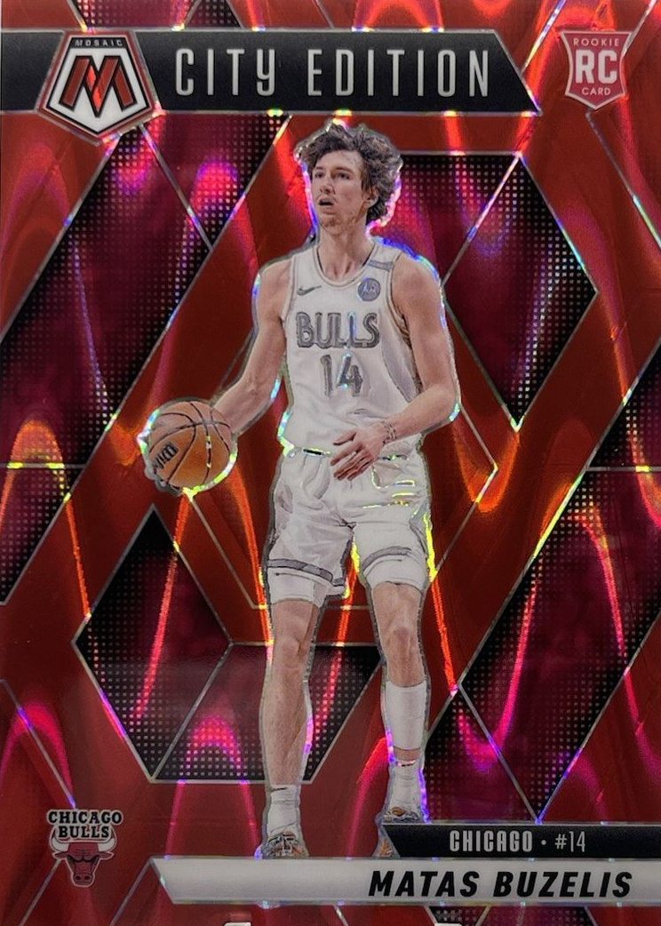 Matas Buzelis 2024 Mosaic #273 City Edition - Red Seismic /299