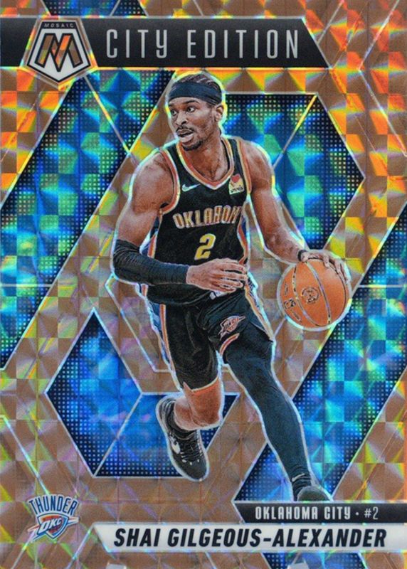 Shai Gilgeous-Alexander 2024 Mosaic #289 City Edition - Bronze /75 RAW