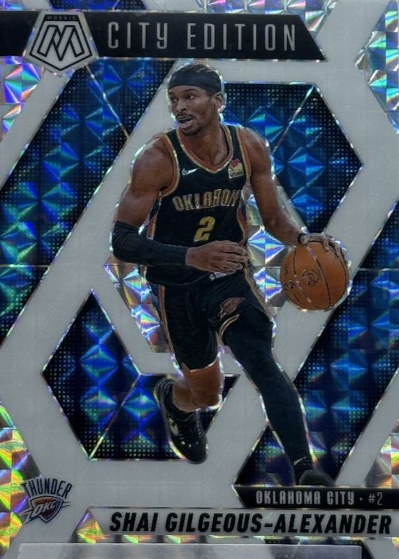 Shai Gilgeous-Alexander 2024 Mosaic #289 City Edition - Choice White /35 RAW