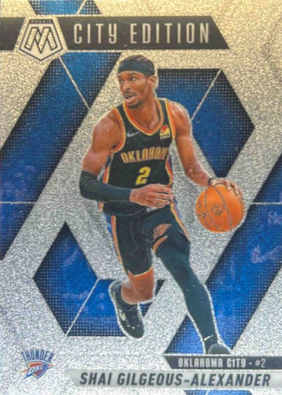 Shai Gilgeous-Alexander 2024 Mosaic #289 City Edition - Glitter /(SSP) RAW