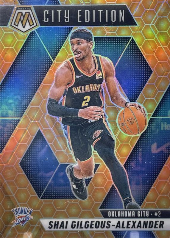 Shai Gilgeous-Alexander 2024 Mosaic #289 City Edition - Honeycomb /(SSP) RAW