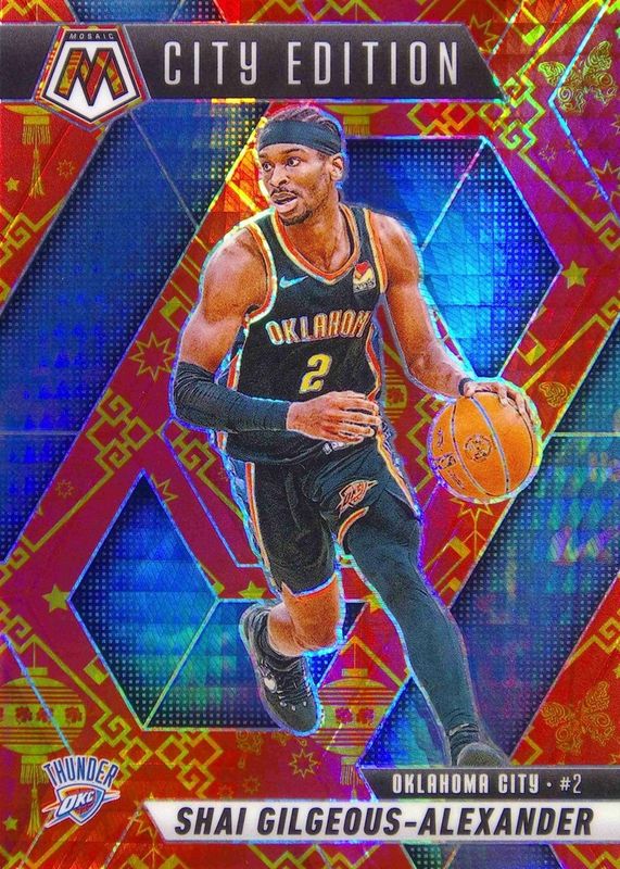 Shai Gilgeous-Alexander 2024 Mosaic #289 City Edition - Lucky Envelopes /8 RAW