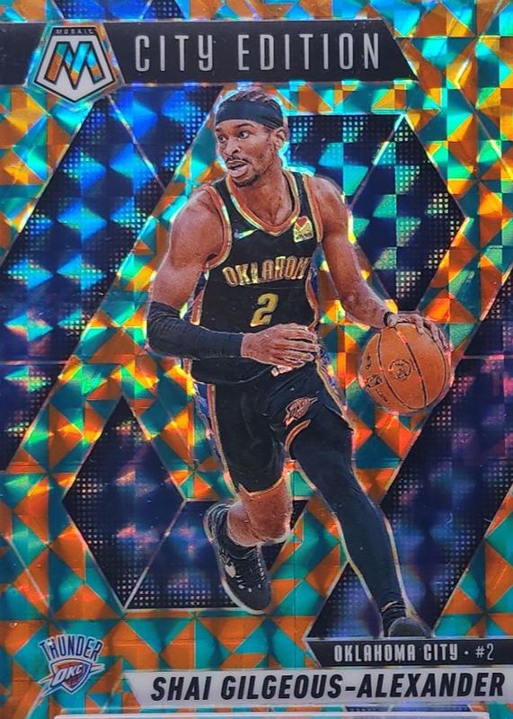 Shai Gilgeous-Alexander 2024 Mosaic #289 City Edition - Tessellation /15 RAW