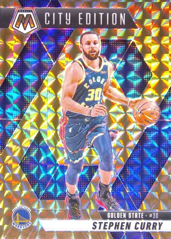 Stephen Curry 2024 Mosaic #272 City Edition - Bronze /75 RAW