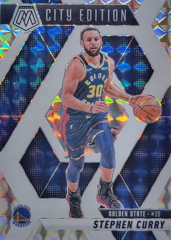 Stephen Curry 2024 Mosaic #272 City Edition - Choice White /35 RAW