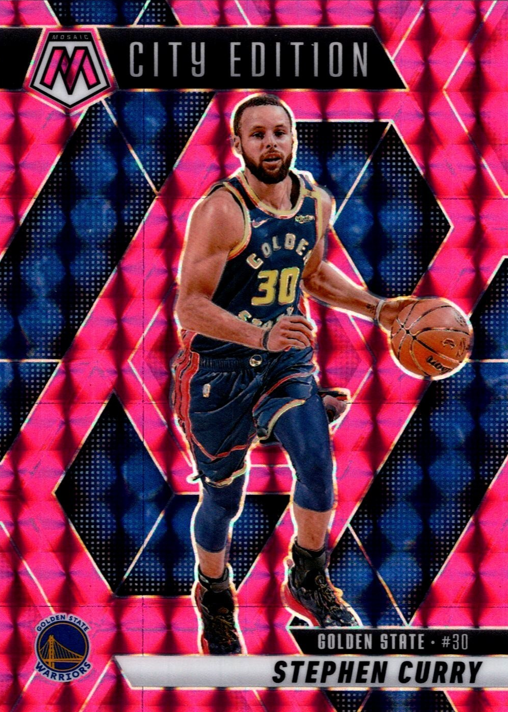 Stephen Curry 2024 Mosaic #272 City Edition - Pink /175 Price