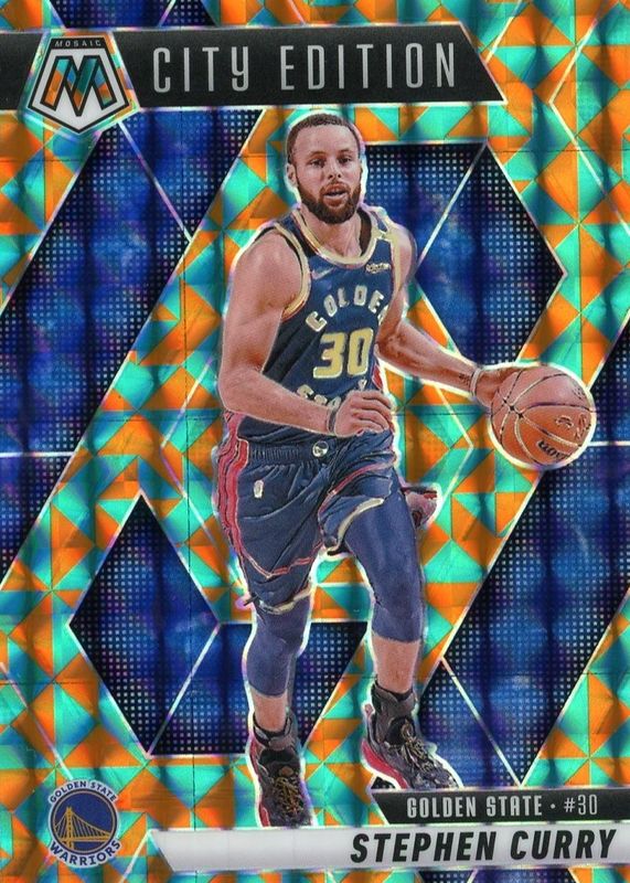 Stephen Curry 2024 Mosaic #272 City Edition - Tessellation /15 RAW