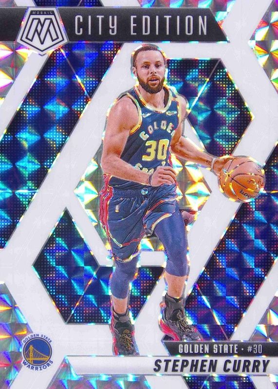 Stephen Curry 2024 Mosaic #272 City Edition - White /25 RAW