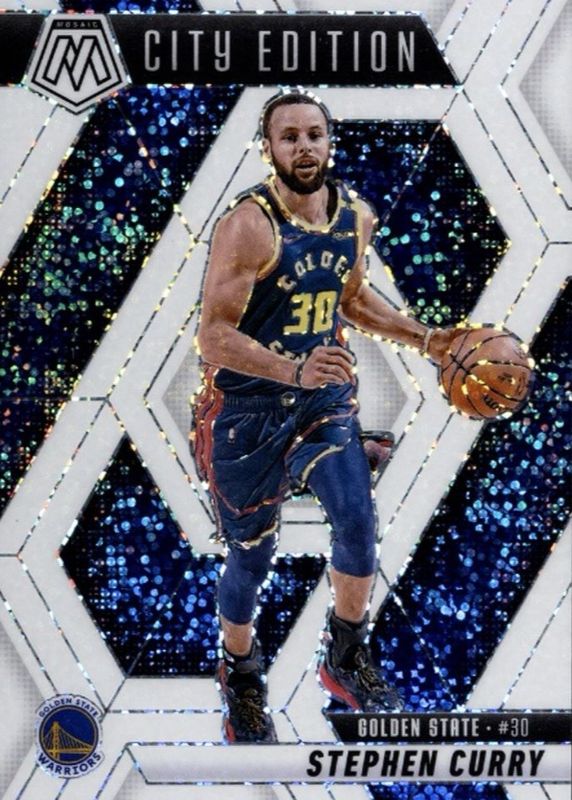 Stephen Curry 2024 Mosaic #272 City Edition - White Sparkle /(SSP) RAW