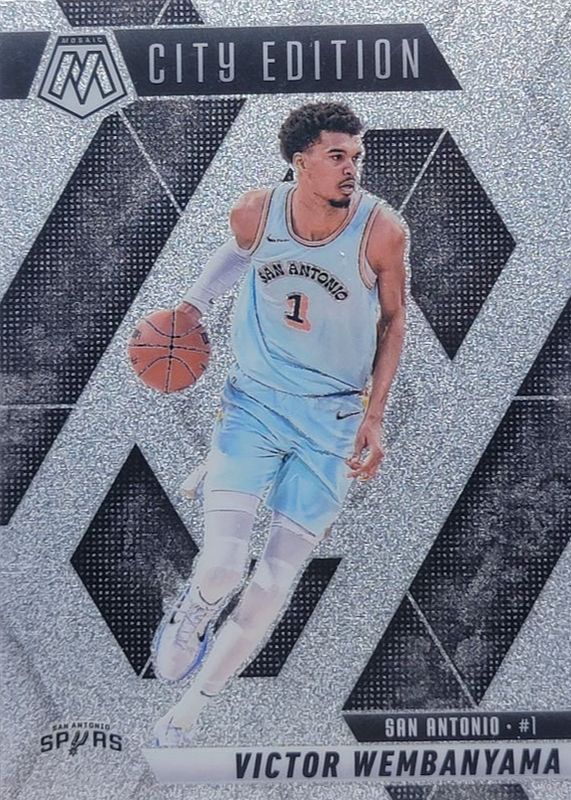 Victor Wembanyama 2024 Mosaic #288 City Edition - Glitter /(SSP) RAW