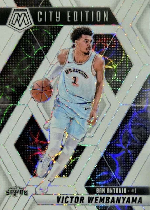 Victor Wembanyama 2024 Mosaic #288 City Edition - International White /25 RAW
