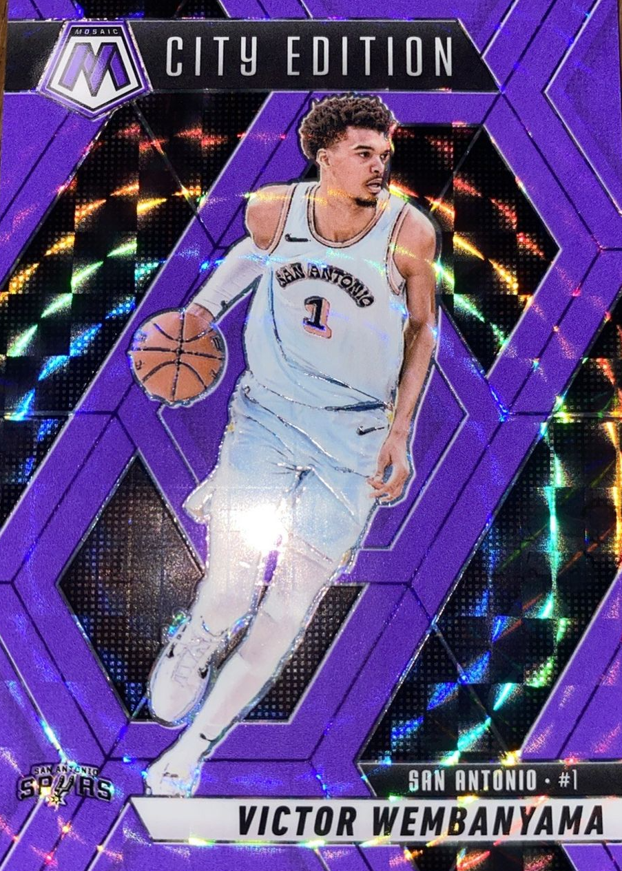 Victor Wembanyama 2024 Mosaic #288 City Edition - Purple