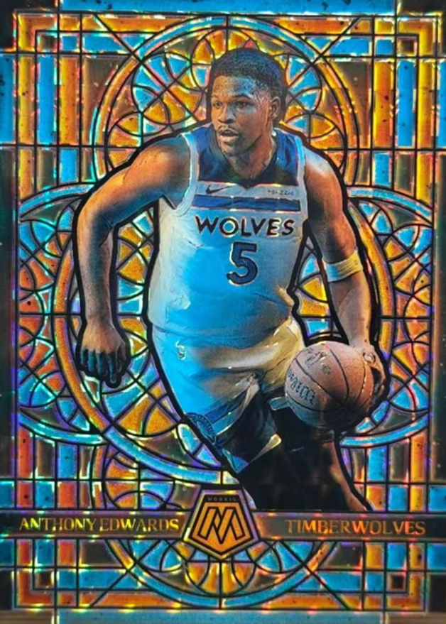 Anthony Edwards 2024 Mosaic #5 Stained Glass /(SSP) Price Guide 