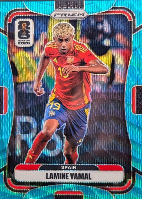 Lamine Yamal 2026 Prizm World Cup #70 Teal Wave /99 Price Guide