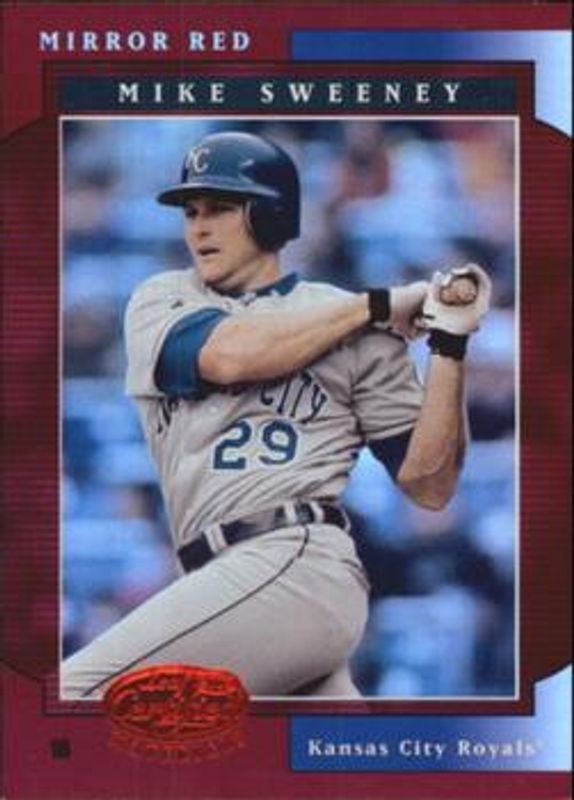 Mike Sweeney 2001 Leaf Certified Materials #75 Mirror Red /75 RAW