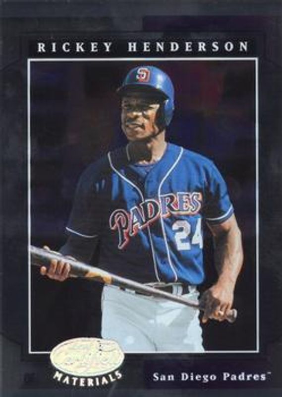 Rickey Henderson 2001 Leaf Certified Materials #21 Base /200 RAW