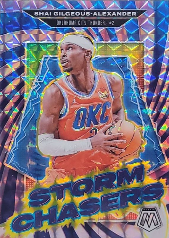 Shai Gilgeous-Alexander 2024 Mosaic #16 Storm Chasers /(SSP) RAW