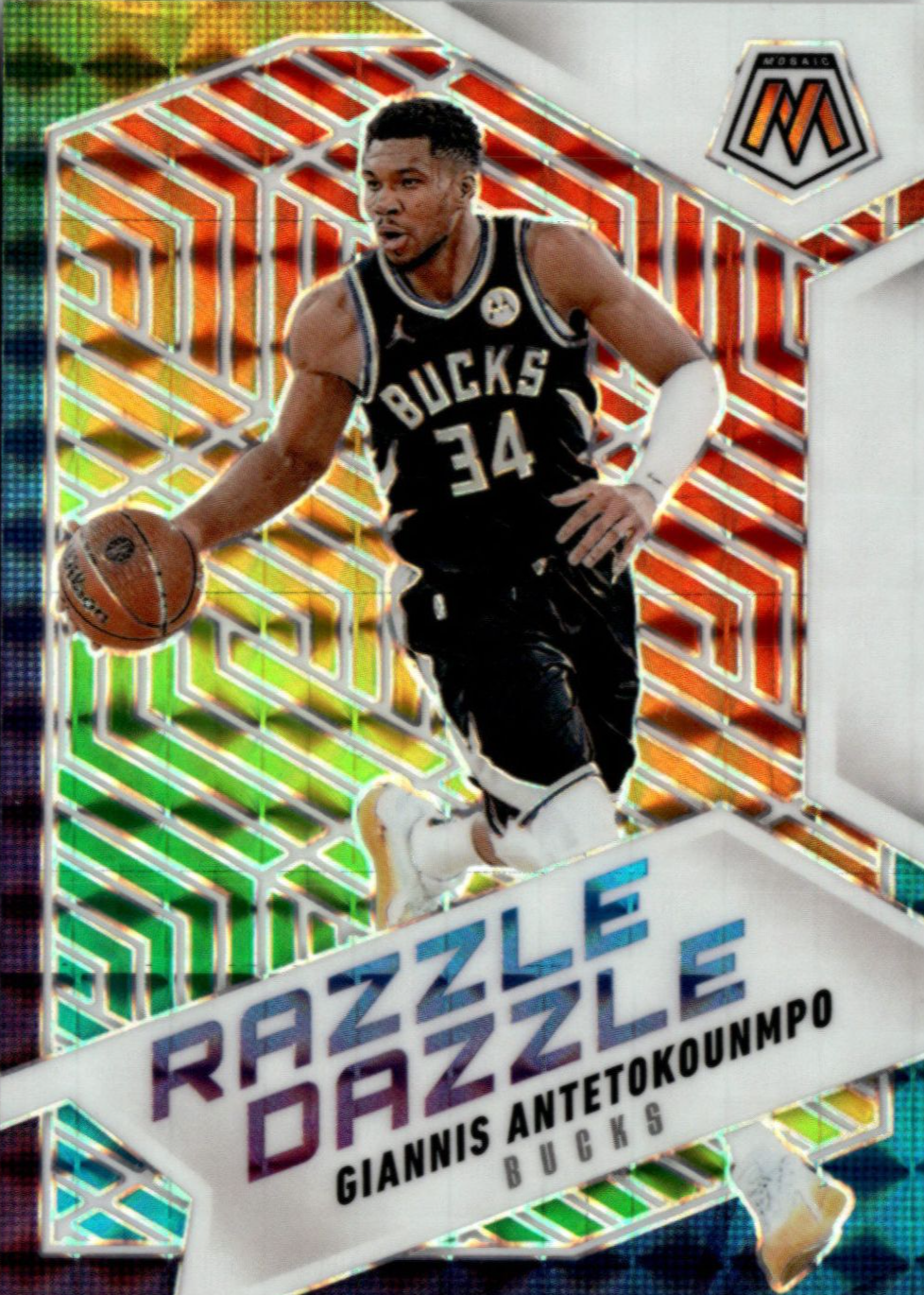 Giannis Antetokounmpo 2024 Mosaic #1 Razzle Dazzle /(SSP