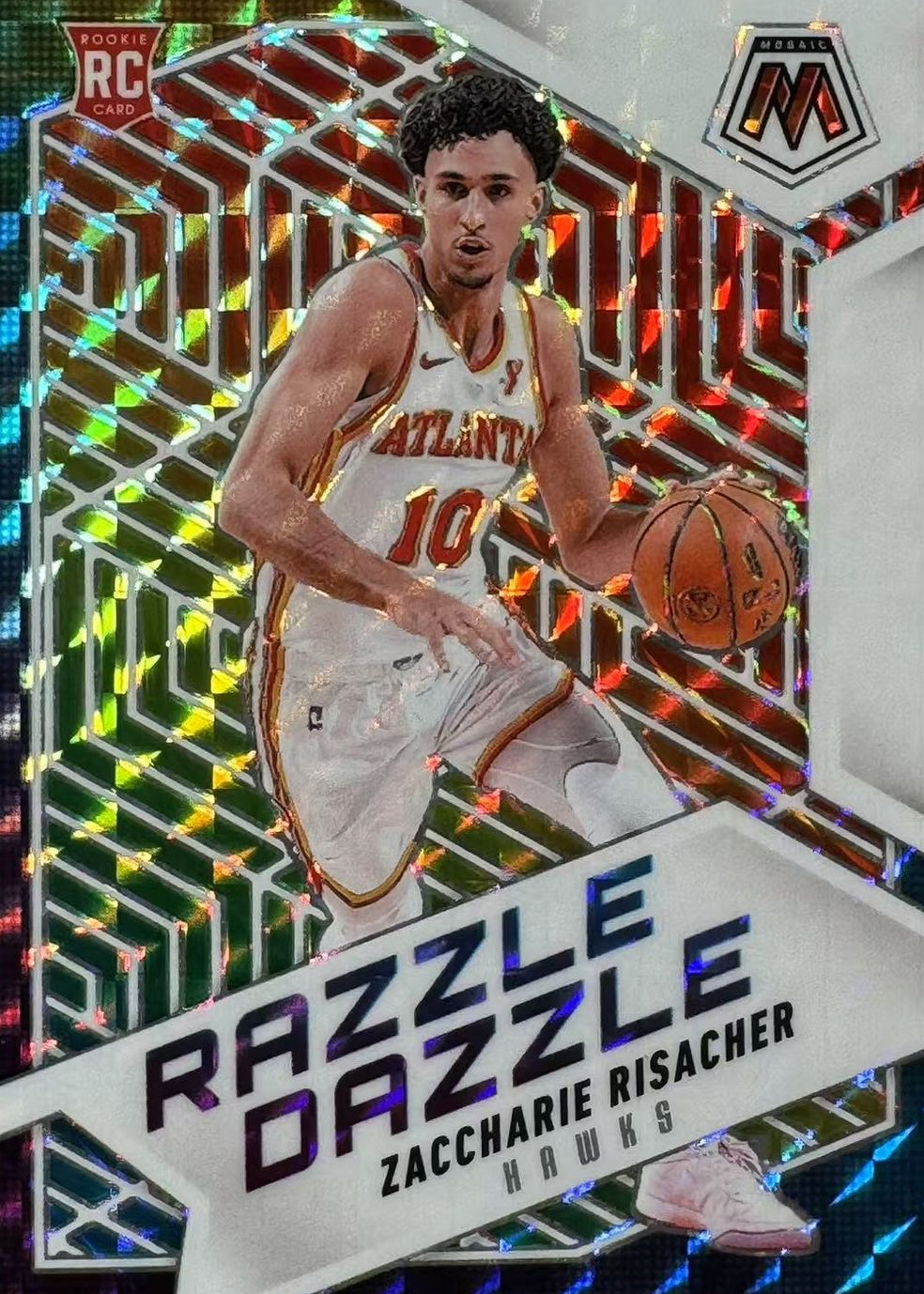 Zaccharie Risacher 2024 Mosaic #6 Razzle Dazzle /(SSP) Price Guide