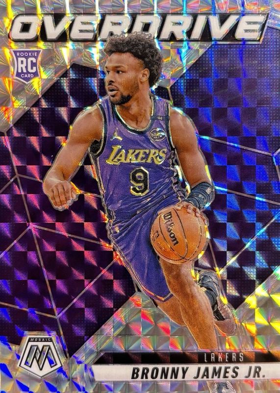 Bronny James Jr. 2024 Mosaic #20 Overdrive Rookie RAW