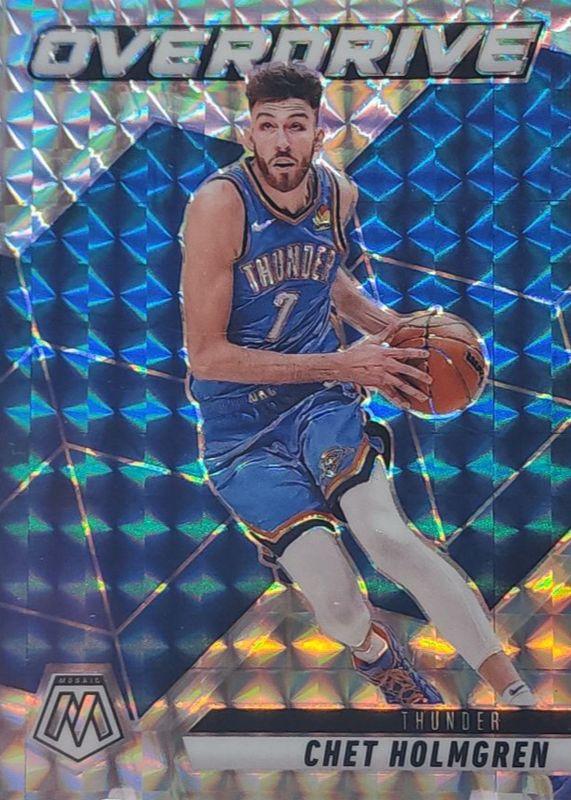Chet Holmgren 2024 Mosaic #25 Overdrive RAW