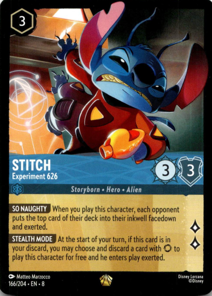 Stitch - Experiment 626 2025 Reign of Jafar #166/204 Base Price