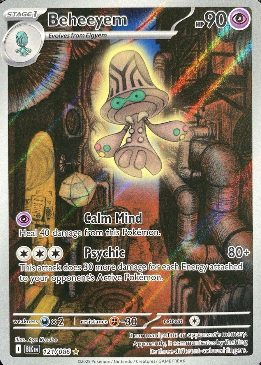 elgyem pokemon card 69/116 Uncommon | Plasma Storm during your opponents next turn Beheeyem 2025 Scarlet & Violet: