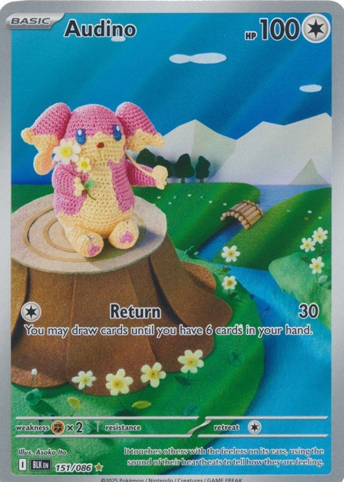 Alternative Art Pokemon Card 2025 Pokemon Audino AR 156/086 Japanese Card -  Near Mint, Scarlet & Violet, Full Art Holo Cobalion 068/086 Sv11b: Black  Bolt